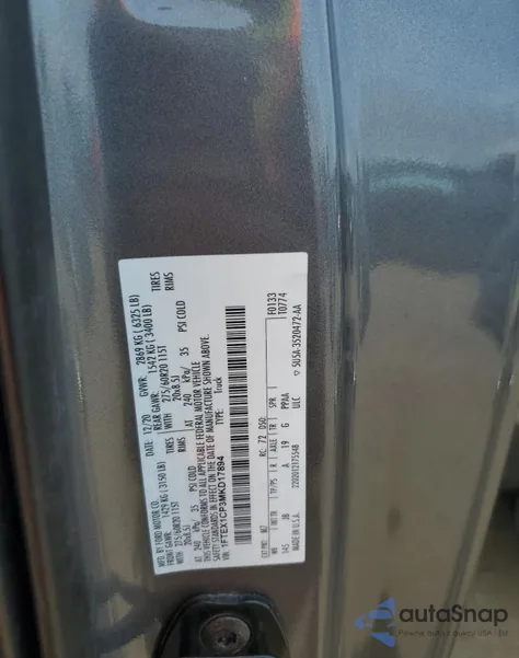 2021 Ford F150 Super Cab from USA, damaged, VIN 1FTEX1CP3MKD17894